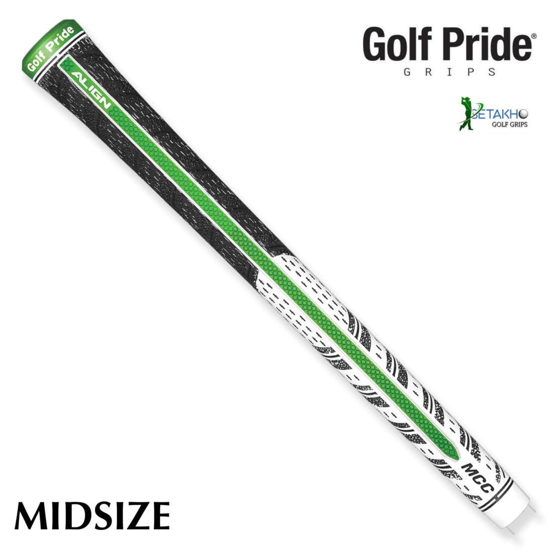 GOLF PRIDE - DECALE MCC PLUS4 ALIGN MIDSIZE blanc/vert